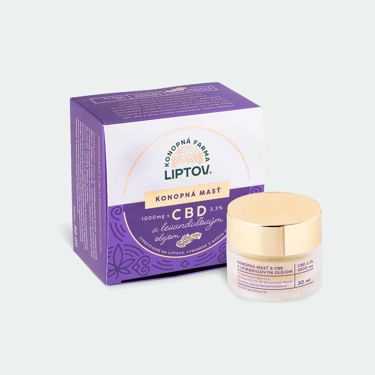 Hemp CBD ointment 1000 mg lavender