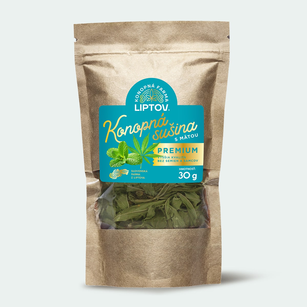 Liptovská hemp powder with mint 30g