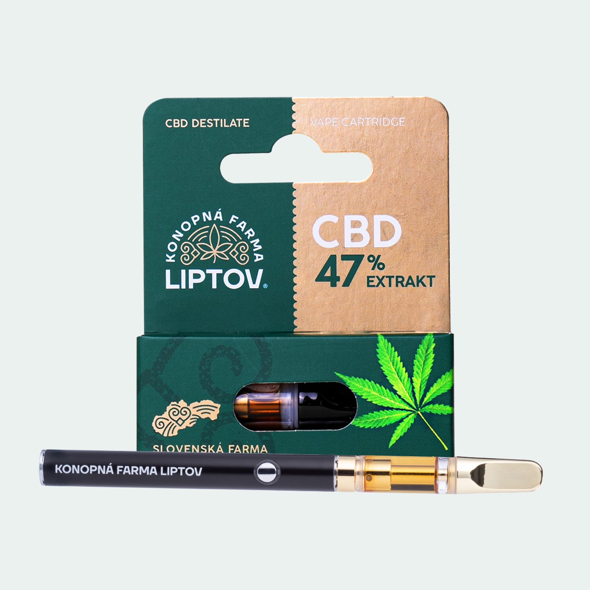 Convenient set - Vaporizer pen and CBD Cartridge 0,5ml